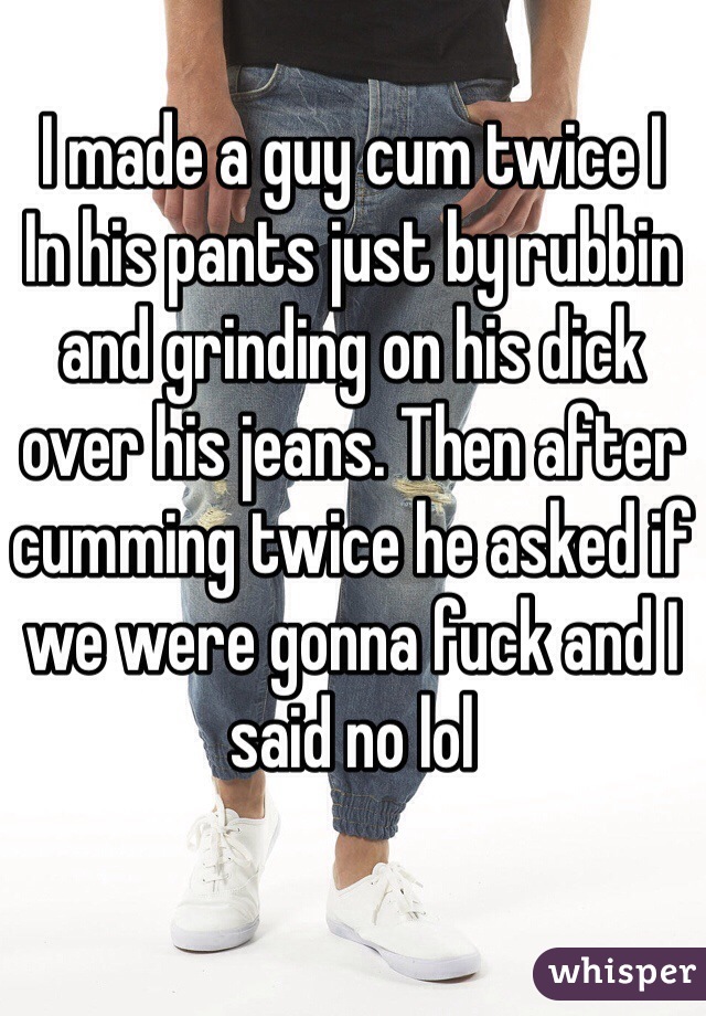 Guy Cums In His Pants